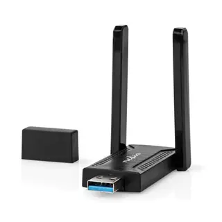 Produktfoto för Nedis Network Dongle AC1200, USB-A, 2,4 / 5 GHz, WiFi 1200 Mpbs
