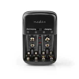 Produktfoto för Nedis NiMH Batteriladdare AA / AAA / E-Block