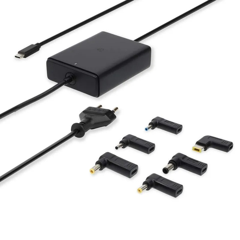 Bild 1 för Nedis Notebook Adapter för Dator / Smartphone / Surfplatta, 7x strömadaptrar, GaN, 65 W