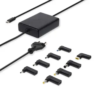 Produktfoto för Nedis Notebook Adapter för Dator / Smartphone / Surfplatta, 9x strömadapter, GaN, 100 W
