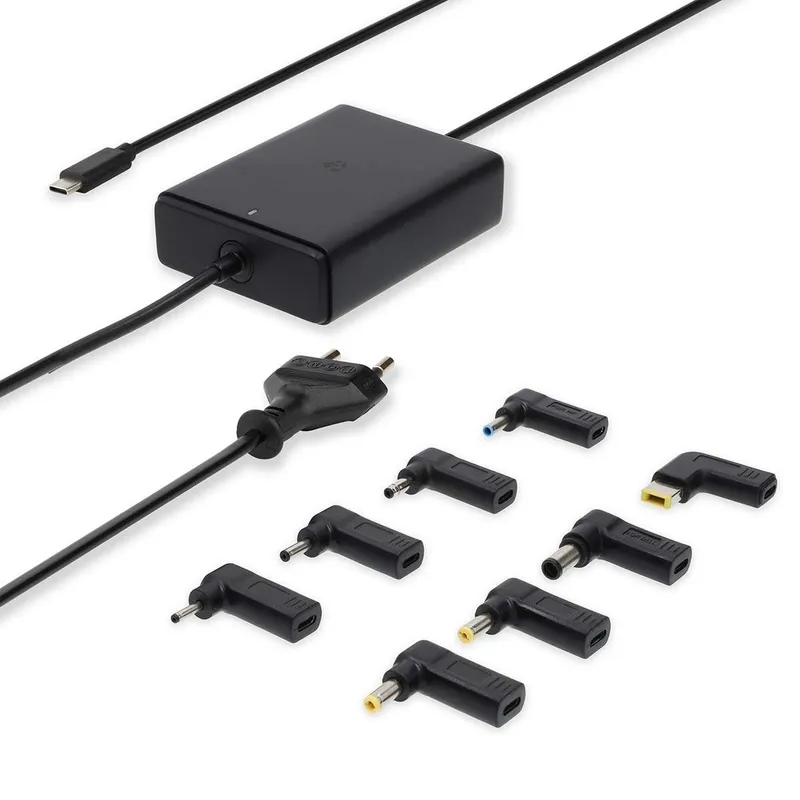 Bild 1 för Nedis Notebook Adapter för Dator / Smartphone / Surfplatta, 9x strömadapter, GaN, 100 W