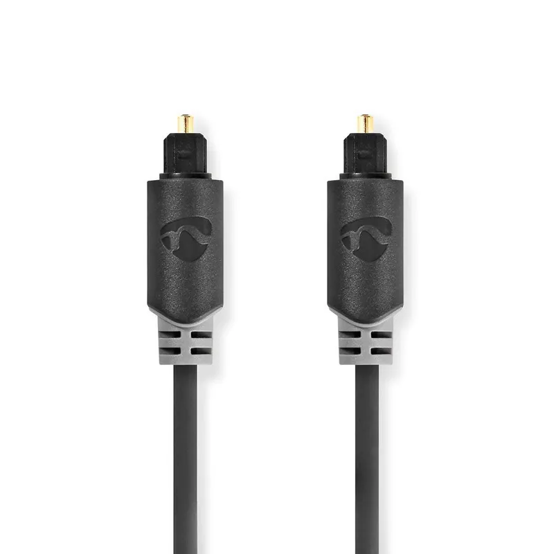 Bild 1 för Nedis Optisk ljudkabel | TosLink Hane | TosLink Hane | 5.00 m | Rund | PVC | Antracit | Låda