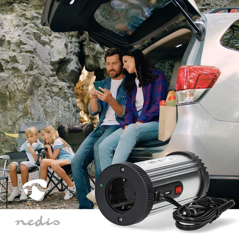 Bild 2 för Nedis Power Inverter Modifierad sinusvåg, 12V DC, 230V AC 50Hz, 300W