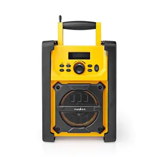 Produktfoto för Nedis RDFM3100YW - jobsite radio - Bluetooth - FM - Mono
