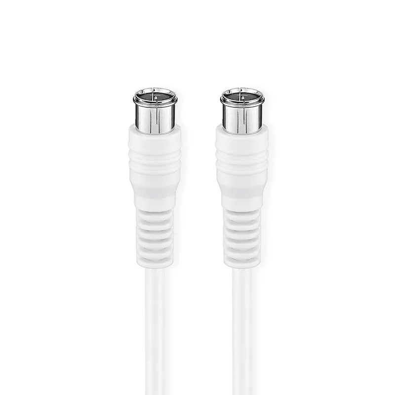 Bild 1 för Nedis Satellite & Antenn kabel | F Hane Quick | F Hane Quick | Nickelplaterad | 75 Ohm | Dubbelskärmad | 5.00 m | Rund | PVC | Vit | Låda