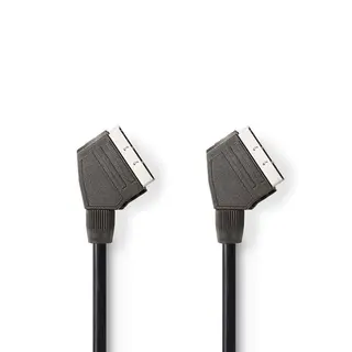 Produktfoto för Nedis SCART-kabel hane till hane, 480p, 1.5m