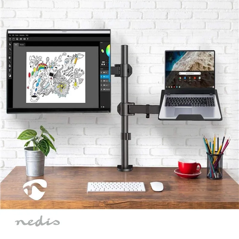 Bild 2 för Nedis Skärmfäste för Laptop och Monitor, 15-32", justerbar