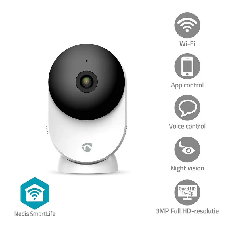Bild 1 för Nedis SmartLife Inomhus Kamera Wi-Fi