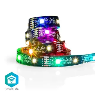 Produktfoto för Nedis SmartLife - Ljusslinga - LED - 4 W - klass F - RGB/varmt till kallt vitt ljus - 2700-6500 K