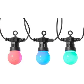 Produktfoto för Nedis SmartLife - Stränglampor - LED - 1 LED/m - 3.08 W - klass G - RGB-lampa - svart