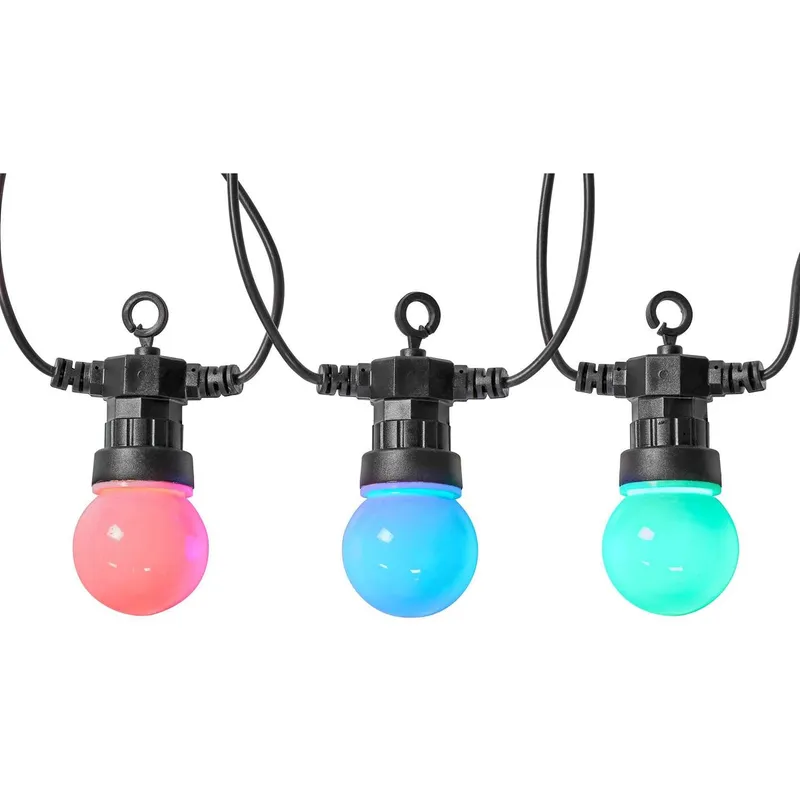 Bild 1 för Nedis SmartLife - Stränglampor - LED - 1 LED/m - 3.08 W - klass G - RGB-lampa - svart