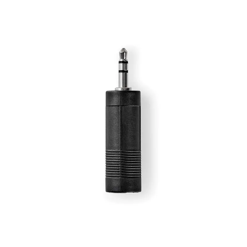 Bild 1 för Nedis Stereo Audio Adapter | 3.5 mm Hane | 6.35 mm Hona | Nickelplaterad | Rak | ABS | Svart | 1 st. | Låda