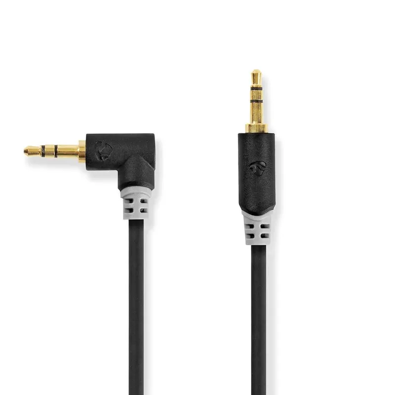 Bild 1 för Nedis Stereoljudkabel | 3.5 mm Hane | 3.5 mm Hane | Guldplaterad | 1.00 m | Rund | Antracit | Låda