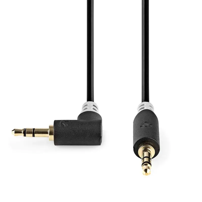 Bild 2 för Nedis Stereoljudkabel | 3.5 mm Hane | 3.5 mm Hane | Guldplaterad | 1.00 m | Rund | Antracit | Låda