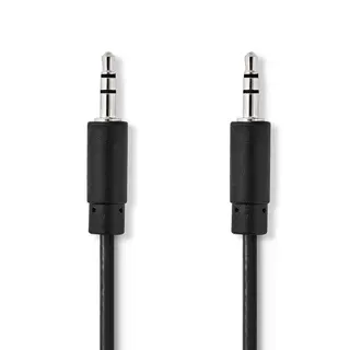 Produktfoto för Nedis Stereoljudkabel | 3.5 mm Hane | 3.5 mm Hane | Nickelplaterad | 5.00 m | Rund | Svart | Låda