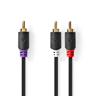 Produktfoto för Nedis Subwoofer Kabel, 3m - Antracit