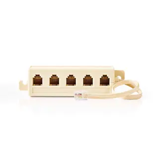 Produktfoto för Nedis Telecom Extension Cable | RJ11 Male | 5x RJ11 (4/6) Female