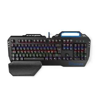 Produktfoto för Nedis Trådat Gaming Tagentbord, Mekaniskt, RGB LED Belysning