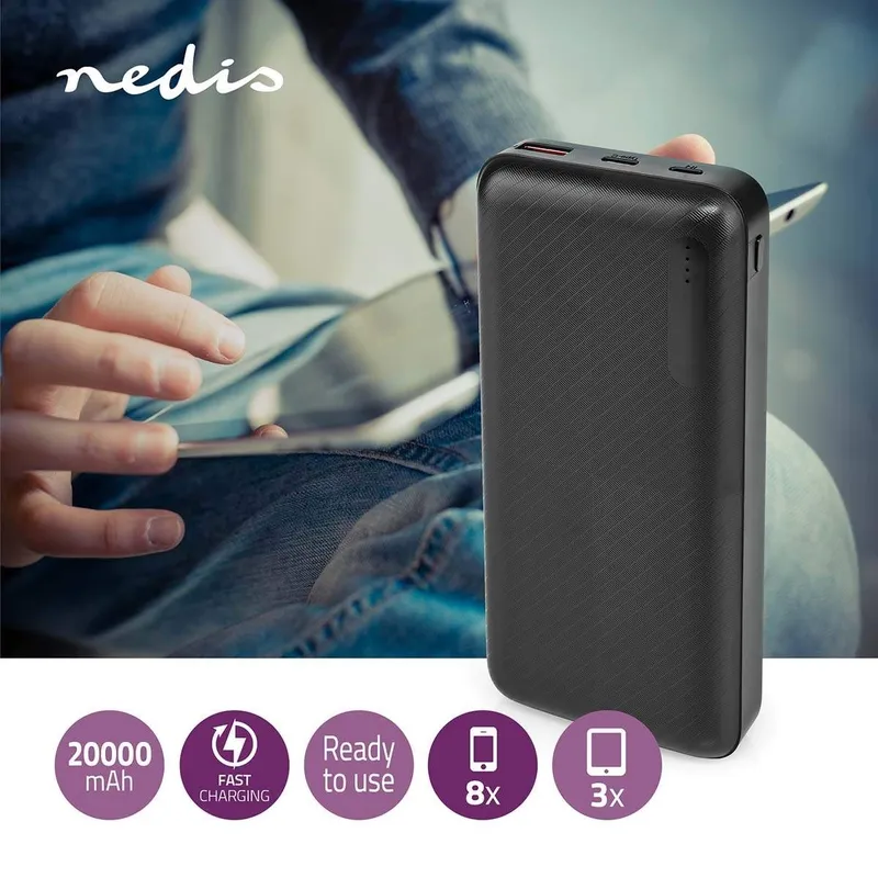 Bild 2 för Nedis UPBKPD20000BK power bank PowerBank