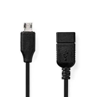 Produktfoto för Nedis - USB adapter - Micro-USB Type B to USB - 20 cm