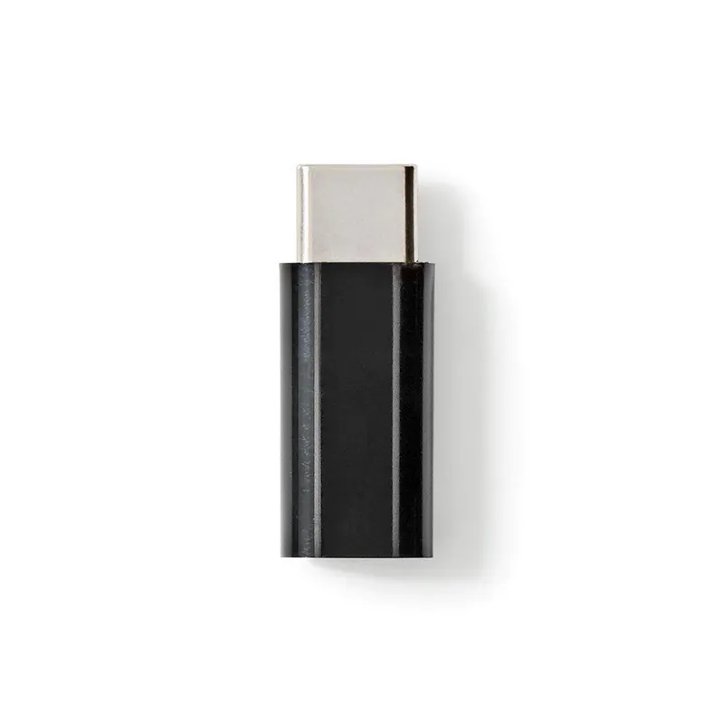 Bild 1 för Nedis USB-C™ Adapter | USB 2.0 | USB-C™ Hane | USB Micro-B Hona | 480 Mbps | Rund | Guldplaterad | Antracit | Låda