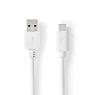 Produktfoto för Nedis - USB-C cable - 24 pin USB-C to USB Type A - 1 m