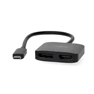 Produktfoto för Nedis USB-C till DisplayPort / HDMI honadapter, 8K@30Hz, 0,2m