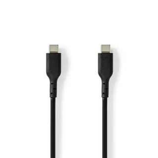 Produktfoto för Nedis USB-C till USB-C, 240W, 480mbps, 2m - Svart