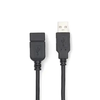 Produktfoto för Nedis USB förlängningskabel, USB-A hane till USB-A hona, 3m