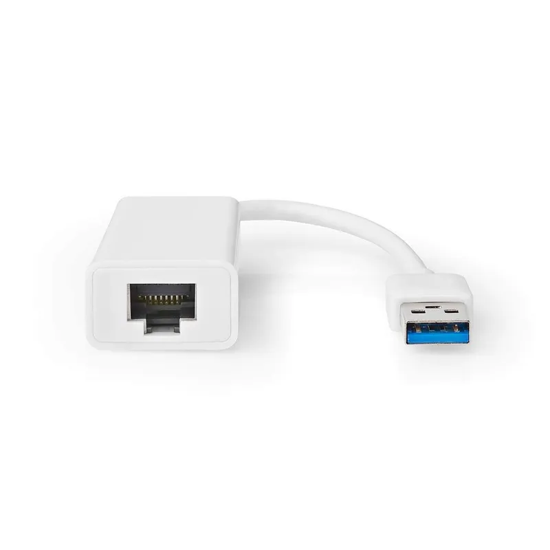 Bild 2 för Nedis USB-nätverksadapter, USB-A till RJ45 hona, 1 Gbps, 0,2 m - Vit