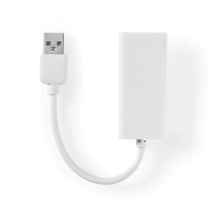 Bild 1 för Nedis USB-nätverksadapter, USB-A till RJ45 hona, 100 Mbps, 0,2 m - Vit