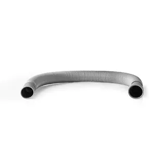 Produktfoto för Nedis Utdragsbar utloppsslang | 24/19 mm | 29/22 mm | 0.5 Bar | 50 °C | 2.00 m | Maträtt / Tvättmaskin | PVC | Grå