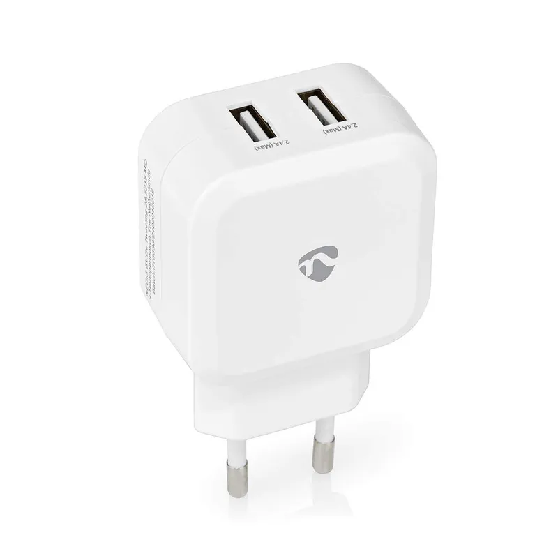 Bild 1 för Nedis Väggladdare, 24W, 2x USB-A
