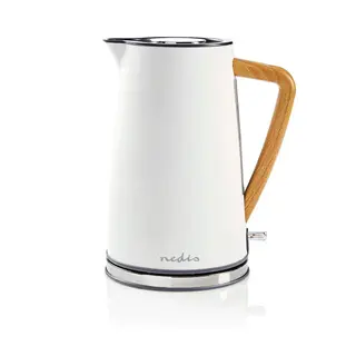 Produktfoto för Nedis Vattenkokare Vatten kokare - Vit - 2200 W
