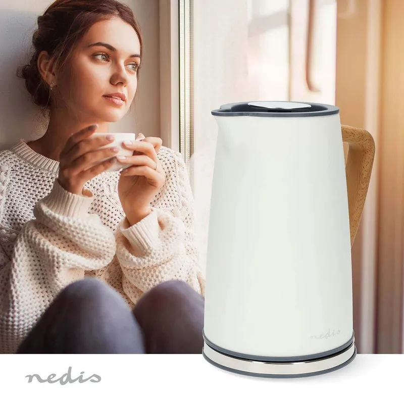 Bild 2 för Nedis Vattenkokare Vatten kokare - Vit - 2200 W
