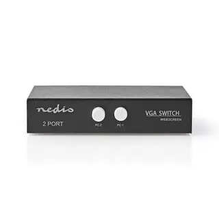 Produktfoto för Nedis VGA-switch, 2 portar, 2560x1600@60Hz, 500 mHz