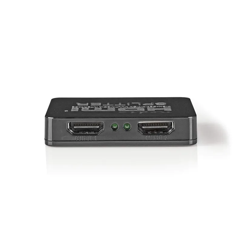 Bild 2 för Nedis VSPL34002BK, HDMI, 2x HDMI, 3840 x 2160 pixlar, Svart, Akrylnitrilbutadienstyren (ABS), Polyvinylklorid (PVC), Full HD