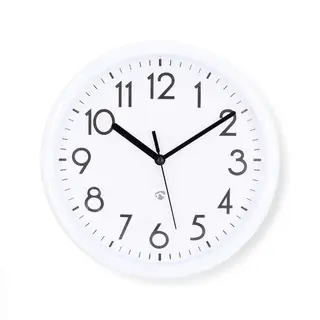 Produktfoto för Nedis Wall Clock | Diameter: 220 mm | Plastic | White