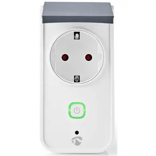 Produktfoto för Nedis WIFIPO120FWT - Smart kontakt - trådlös - Wi-Fi - 2.4 - 2.4835 GHz - vit