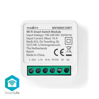 Produktfoto för Nedis WIFIWMS10WT, Kabel & Trådlös, Wi-Fi, Vit, 2412 - 247 MHz, Plast, AC