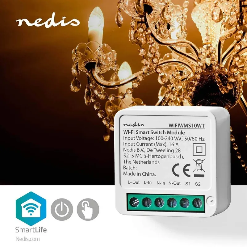 Bild 2 för Nedis WIFIWMS10WT, Kabel & Trådlös, Wi-Fi, Vit, 2412 - 247 MHz, Plast, AC