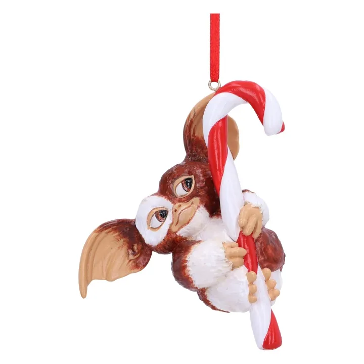 Alternativ bild 0 för Nemesis Now - Gremlins Gizmo Candy Cane Hanging Ornament 11cm