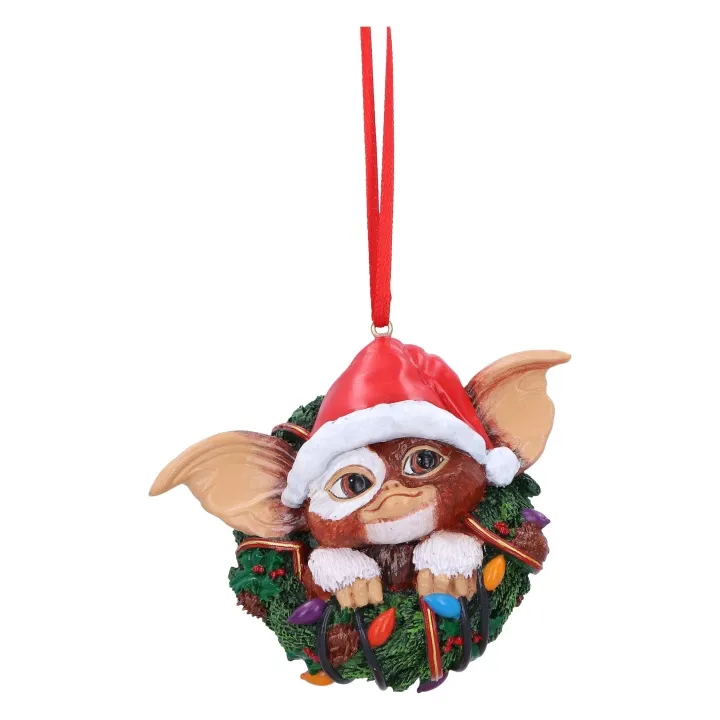 Alternativ bild 0 för Nemesis Now - Gremlins Gizmo in Wreath Hanging Ornament 10cm