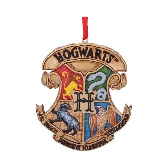 Alternativ bild 0 för Nemesis Now - Harry Potter Hogwarts Crest Hanging Ornament 8cm