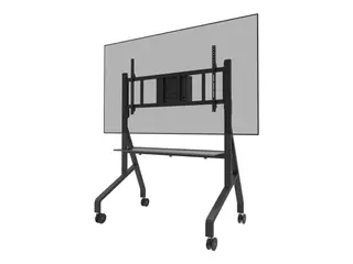 Produktfoto för Neomounts by NewStar Neomounts FL50-575BL1 cart - sturdy - for display stand - floor stand - black 125 kg 65"-110" From 100 x 100 mm