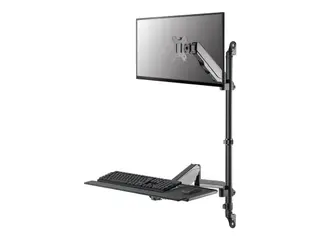 Produktfoto för Neomounts by NewStar Neomounts WL90-325BL1 mounting kit - sit-stand workstation - for LCD display / keyboard / mouse - black