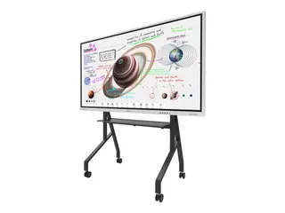 Produktfoto för Neomounts FL50-525BL1 - Vagn - robust - för platt panel - golvstativ - låsbar - stål - svart - skärmstorlek: 55-86