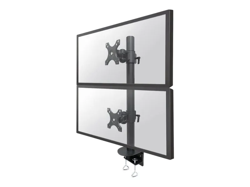 Alternativ bild 0 för Neomounts FPMA-D960DVPLUS - Monteringssats - för 2 LCD-bildskärmar - stål - svart - skärmstorlek: 17-49 - klämma, monterbar, disk-monteringsbar