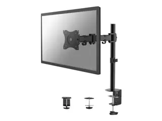 Produktfoto för Neomounts NM-D135 - Monteringssats - fullständig rörelse - för LCD-display - svart - skärmstorlek: 10-30 - klämma, monterbar, skyddshylsa, disk-monteringsbar