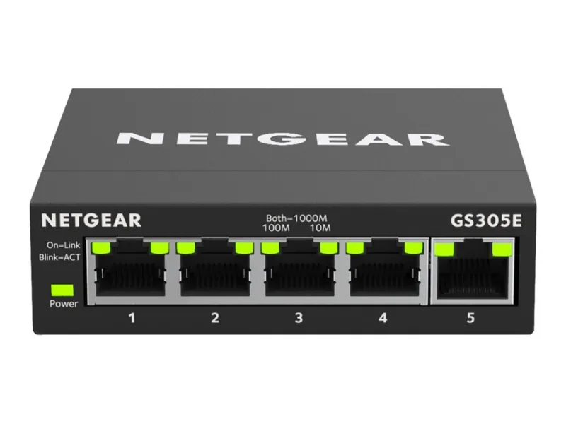 Alternativ bild 0 för Netgear GS305E 5-Port Gigabit Ethernet SOHO Plus Switch